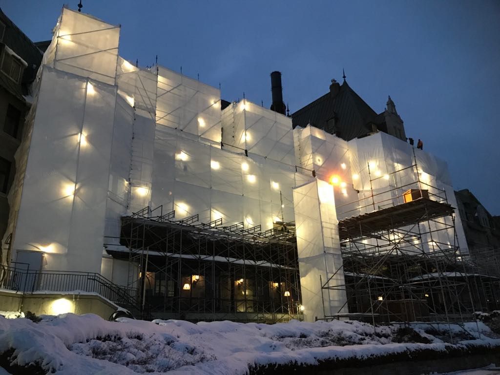 Échafaudage Falardeau — Manoir Richelieu · Charlevoix