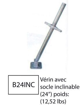 B24INC — Vérin inclinable 24"
