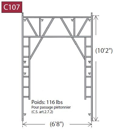 C107G — Cadre 6'8"x10'2"