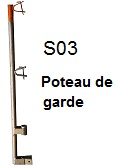 S03 — Poteau garde-corps