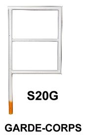 S20GC — Garde-corps debout pour S20